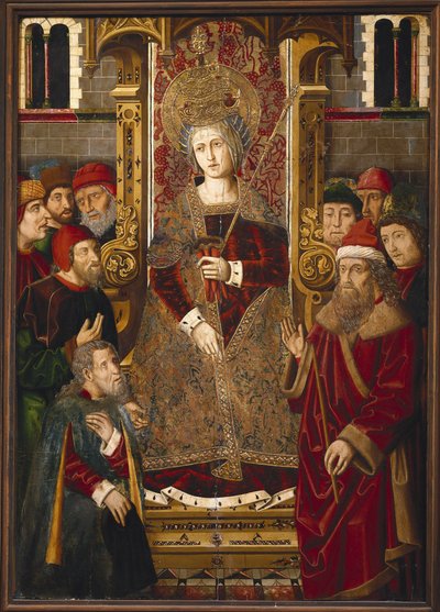 Saint Helena av Martin & Ximenez Miguel (fl.1466 1505) Bernat