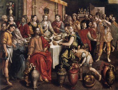 Ekteskapet i Kana, 1596-1597 av Maarten de Vos