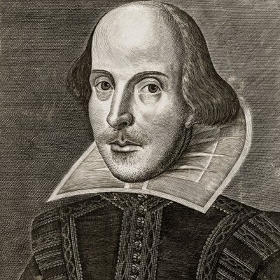 Portrett av William Shakespeare av Martin Droeshout av Martin the elder Droeshout