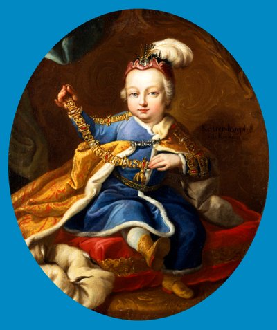 Prins Joseph, fremtidig keiser Joseph II av Østerrike som barn, 1700-tallet av Martin van Mytens II