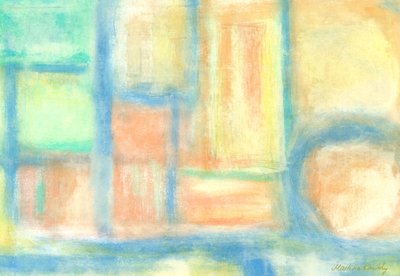 Lysfylte mellomromssammensetning pastell av Martina Konitzky