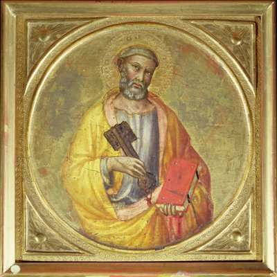 Apostelen St. Peter (tempera på bearbeidet gullbunn) av Martino de Bartolomeo