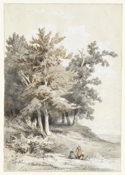 Skogkant med figurer av Martinus Antonius Kuytenbrouwer jr.