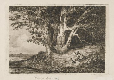 To jegere ved vannkanten av Martinus Antonius Kuytenbrouwer jr.