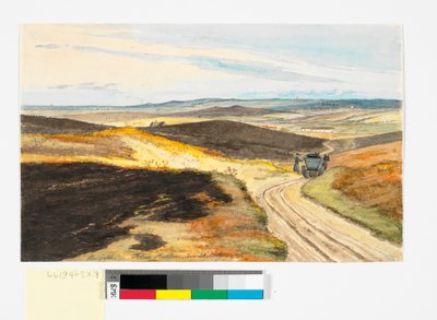 Hulvej i Tolne Bakker, Vendsyssel, 21. mai 1833 av Martinus Rørbye