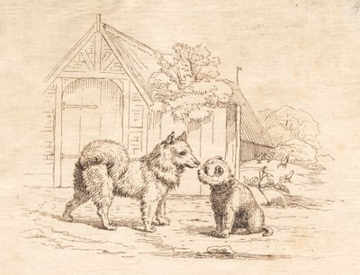 Illustrasjon til "Halv hundre fabler for barn" av Hey av Martinus Rørbye
