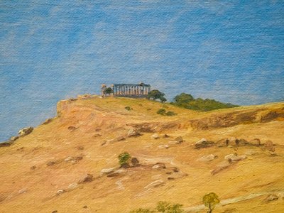 Utsikt fra Girgenti av Martinus Rorbye