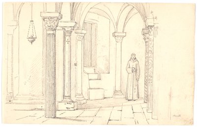 Cathedral Crypt, Otranto av Martinus Rørbye