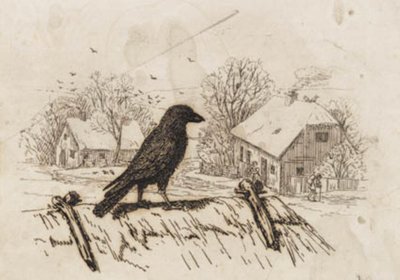 Illustrasjon til "Halv hundre fabler for barn" av Hey av Martinus Rørbye