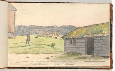Landskap med gårder av Martinus Rørbye