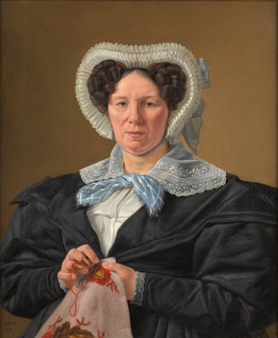 Kunstnerens mor, Frederikke Eleonore Cathrine Rørbye, født Stockfleth av Martinus Rørbye