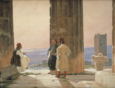 Utsikten fra Athena-tempelet på Akropolis av Martinus Rørbye