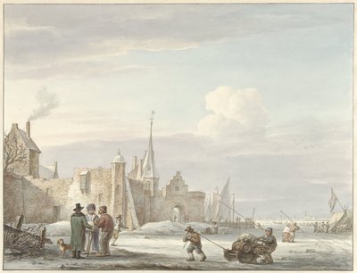 Bybilde om vinteren av Martinus Schouman