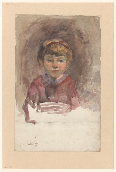 Barneportrett, en face av Martinus van Andringa