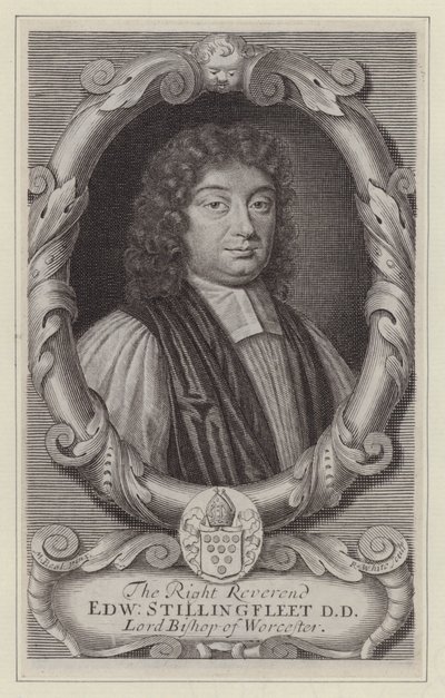 Edward Stillingfleet, biskop av Worcester (gravering) av Mary (after) Beale