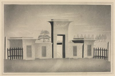 Porten til Mount Auburn, nær Boston. av Mary Altha Nims