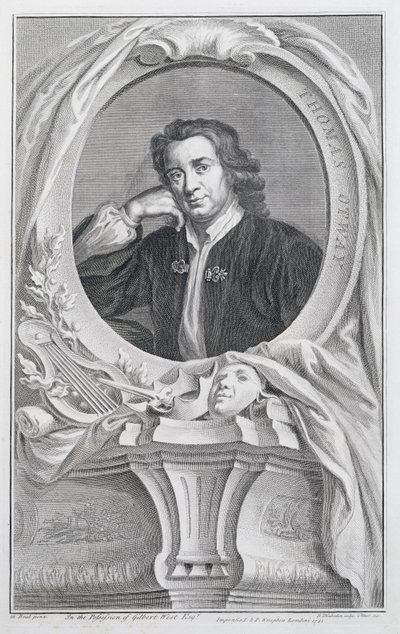 Thomas Otway, gravert av Jacobus Houbraken (1698-1780) Amsterdam, 1741 av Mary Beale