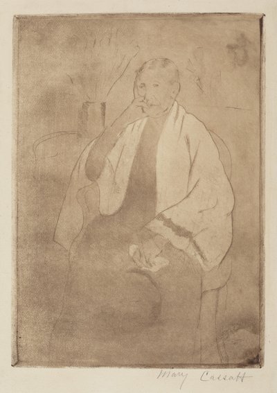 Et portrett av kunstnerens mor av Mary Cassatt