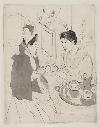 Ettermiddagstefest, 1890-1891. av Mary Cassatt
