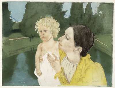 Ved dammen, ca. 1898 av Mary Cassatt