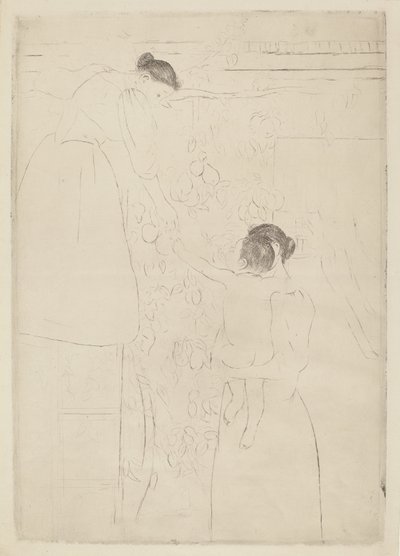 Innsamling av frukt, ca. 1893. av Mary Cassatt