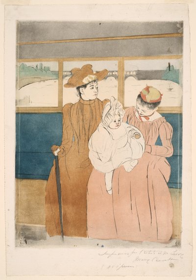 I Omnibussen av Mary Cassatt
