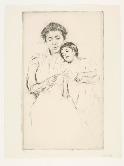 Hekletime av Mary Cassatt