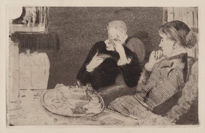 Lydia og hennes mor på Tea av Mary Cassatt