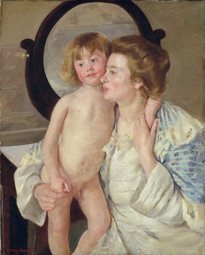 Mor og gutt, ca. 1899 av Mary Cassatt