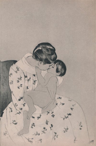 Mor og barn, ca. 1890-tallet, 1946 av Mary Cassatt