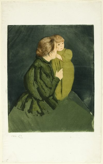 Bondemor og barn av Mary Cassatt