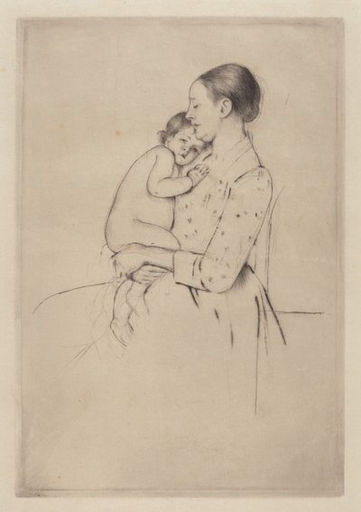 Stille, c. 1891. av Mary Cassatt