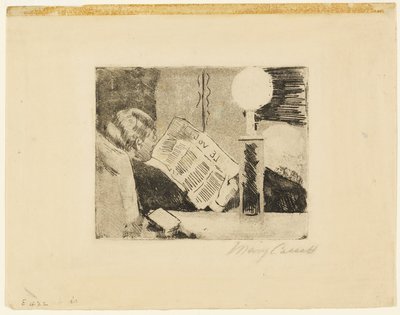 Leser avisen, nr.2 av Mary Cassatt