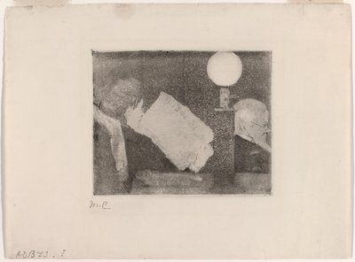Leser avisen, nr. 2 av Mary Cassatt