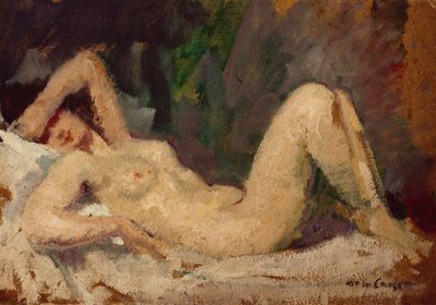 Liggende naken av Mary Cassatt