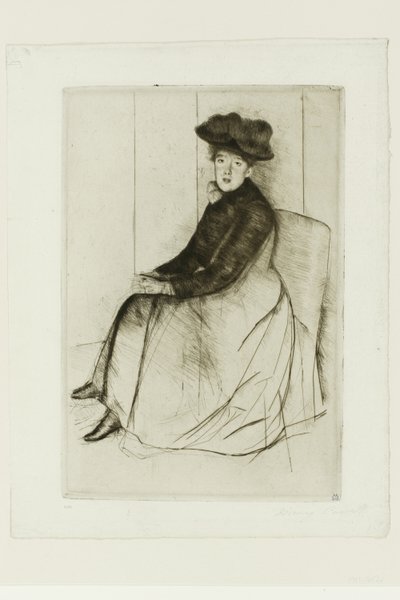 Speilbilde av Mary Cassatt