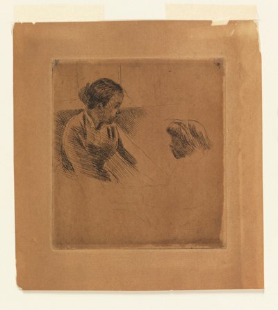 Susan og barnet står overfor hverandre av Mary Cassatt