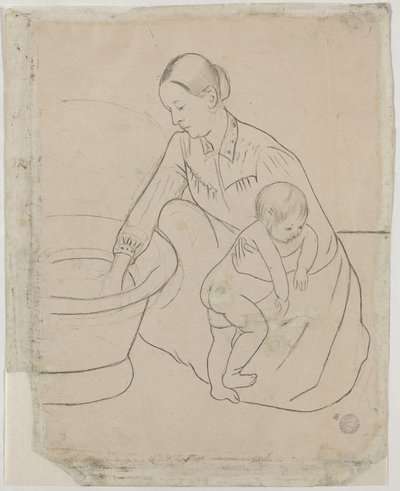 The Bath [verso] av Mary Cassatt