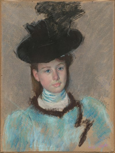 Den svarte hatten av Mary Cassatt