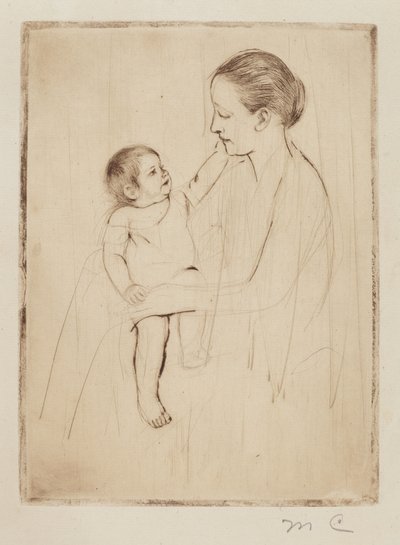 The Caress av Mary Cassatt
