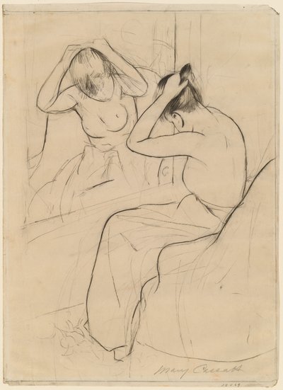 The Coiffure av Mary Cassatt