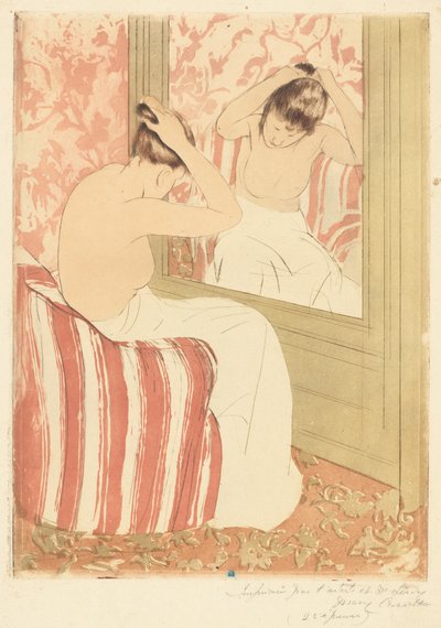 The Coiffure av Mary Cassatt