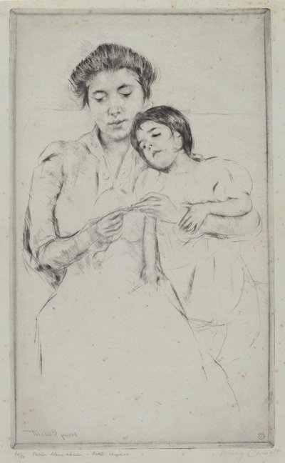 Hekletimen, ca. 1902. av Mary Cassatt