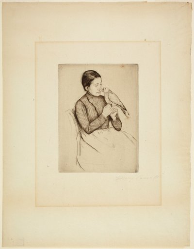 Papegøyen av Mary Cassatt