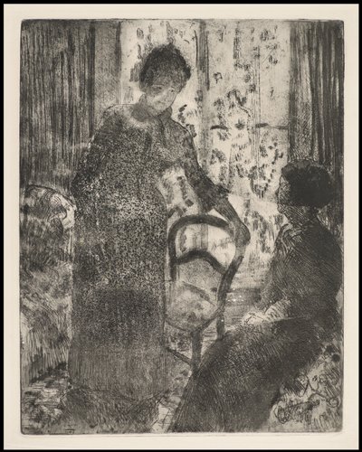 Besøket, ca. 1881 av Mary Cassatt