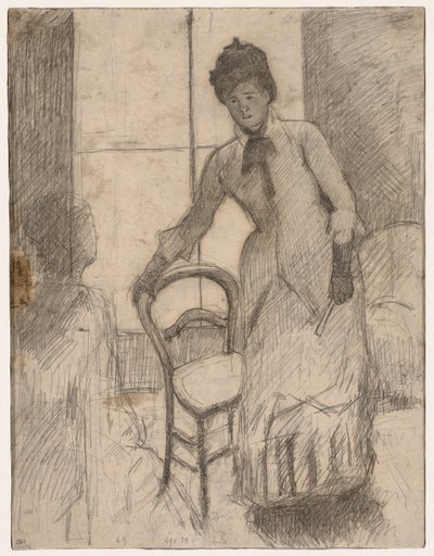 The Visitor recto, The Visitor verso, ca. 1881. av Mary Cassatt