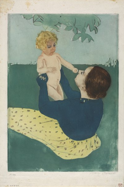 Under hestekastanjetreet, 1896-97 av Mary Cassatt