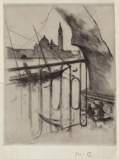 Utsikt over Venezia, 1887. av Mary Cassatt
