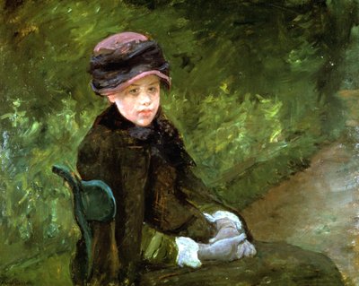 Ung dame i parken, c1880 av Mary Cassatt