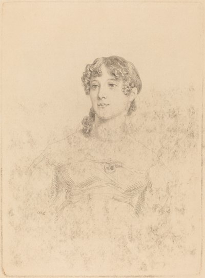 Lady Maria Hooker når frøken Turner i en alder av sytten av Mary Dawson Turner, after Thomas Phillips